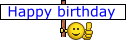 Happy Birthday to you!